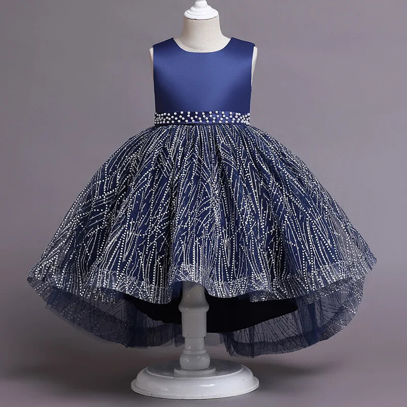 Flower Girl Κομψά Νυφικά Γενέθλια 2 5 έως 7 8 10 χρονών Παιδικά Gala Lilac Πολυτελής τελετή για πάρτι Βρεφικά ρούχα