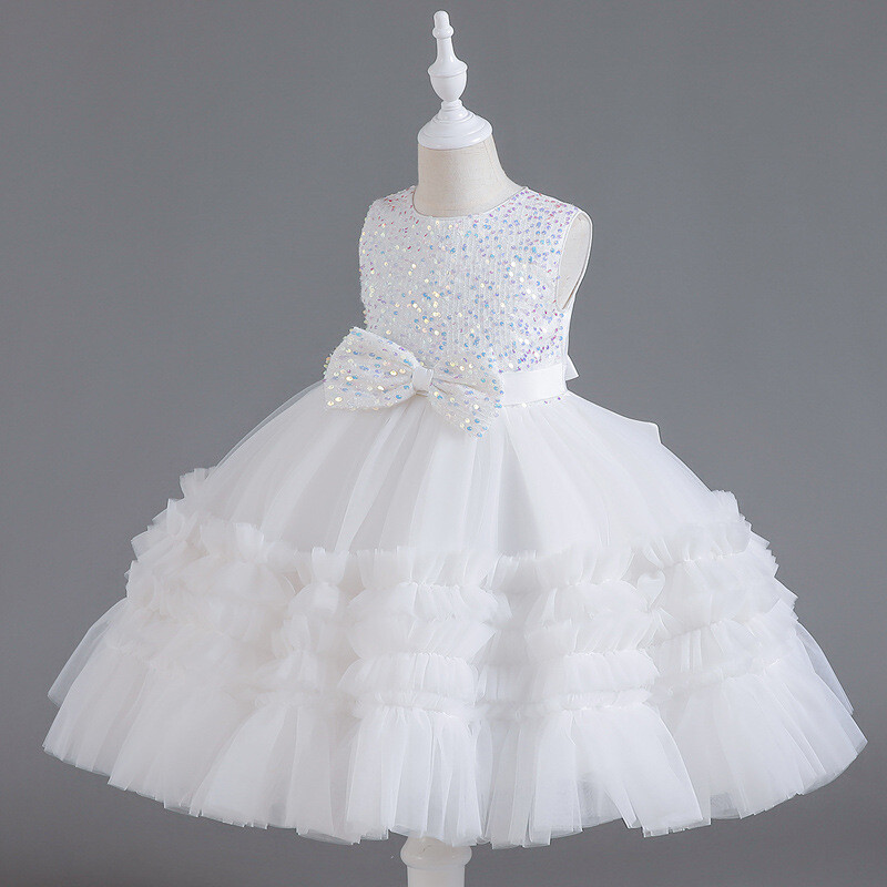 2024 Κορίτσια Luxury Elegant 3 7 10 12 χρονών Ισπανικό πάρτι γενεθλίων Γάμος Γάμος Εορταστική παρουσίαση Ροζ φορέματα Παιδικά ρούχα