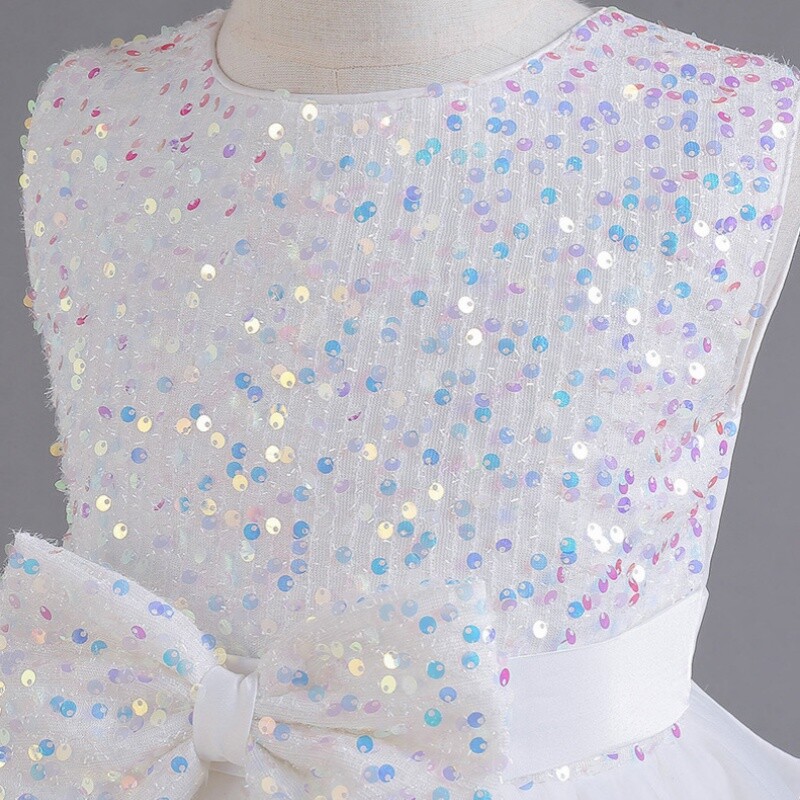 2024 Κορίτσια Luxury Elegant 3 7 10 12 χρονών Ισπανικό πάρτι γενεθλίων Γάμος Γάμος Εορταστική παρουσίαση Ροζ φορέματα Παιδικά ρούχα