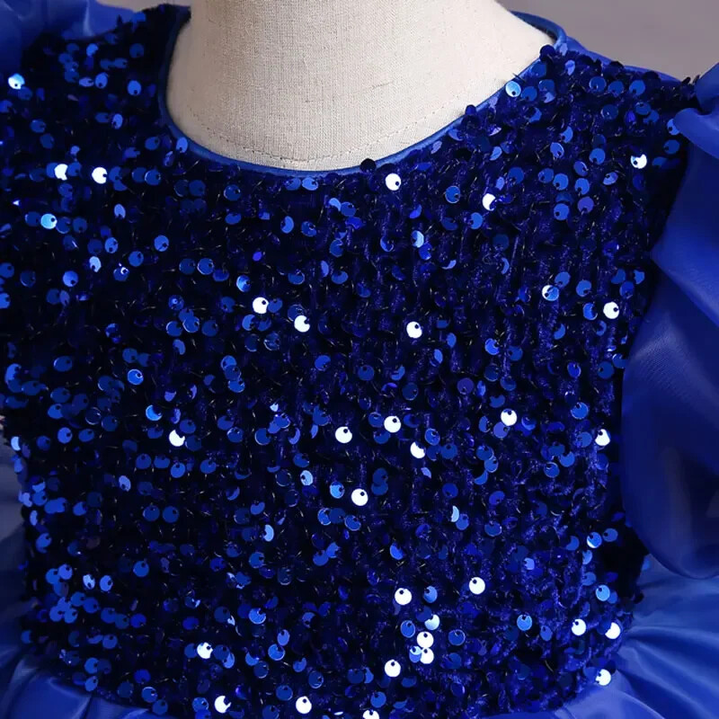 „Four Seasons“ mergaičių vakarėlis, nėriniuotas, trumpomis rankovėmis, vaikiškas drabužis.