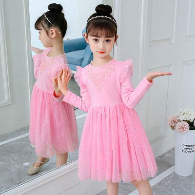 Princese jauks puķu elegantas kleitas bērniem bērnu apģērbi rudens ziema meitenēm silta kāzu kleita 2 3 6 7 9 10 11 12 gadi