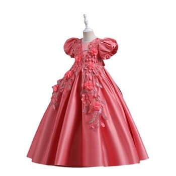 New Arrival Girls Sequins Flower Party Tutu Φόρεμα Παιδικά Κοριτσίστικα Νυφικό Γενέθλια Φόρεμα για κορίτσια