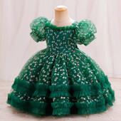 Κομψά φορέματα χορού για πάρτι για μωρά για 1 έτος γενεθλίων από 2 έως 4 6 ετών Πριγκίπισσα Πριγκίπισσα βρεφικό φόρεμα για κορίτσια