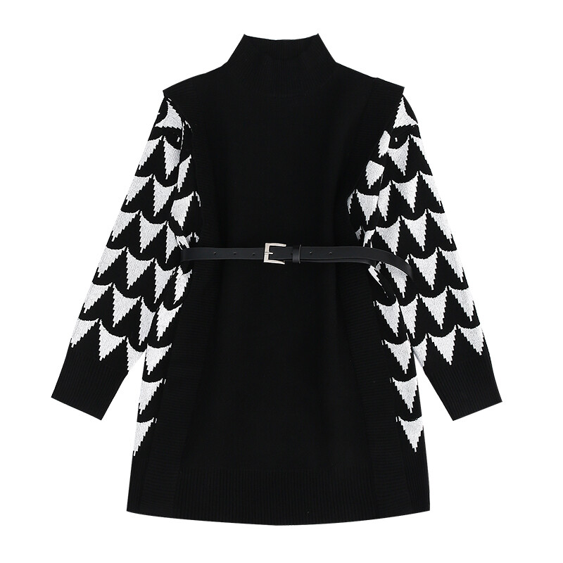 Gyerekpiros kötött pulóver ruha női lány gyerekeknek elegáns kötött ruha övvel tinédzsereknek 5 6 7 8 9 10 11 12 13 14 évesek