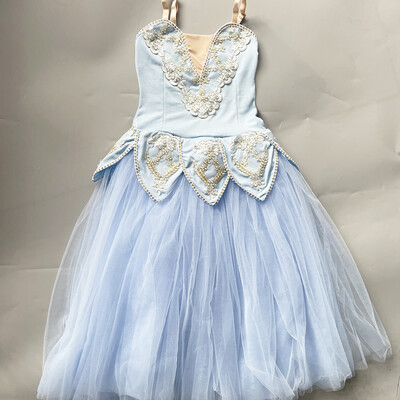 Παιδικό ρομαντικό φόρεμα μπαλέτου Tutu Κοστούμια παράστασης χορού κύκνου Παιδικό μακρύ φόρεμα από τούλι φόρεμα μπαλαρίνα