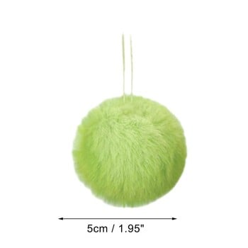 12 τμχ Lime Green Furry Χριστουγεννιάτικη Μπάλα Στολίδια για Δέντρο Χριστουγεννιάτικα Κρεμαστά Διακοσμητικά για Χριστουγεννιάτικο Δέντρο Είδη σπιτιού