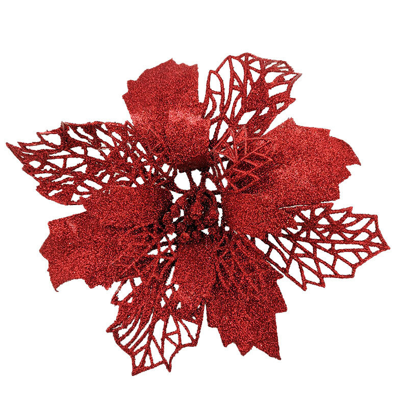 (5τμχ/συσκευασία) 15cm Τεχνητό Χριστουγεννιάτικο Δέντρο Λουλούδι Διακοσμητικά Χριστουγεννιάτικα Στολίδια Πρωτοχρονιάτικο Δώρο Διακόσμηση Γάμου