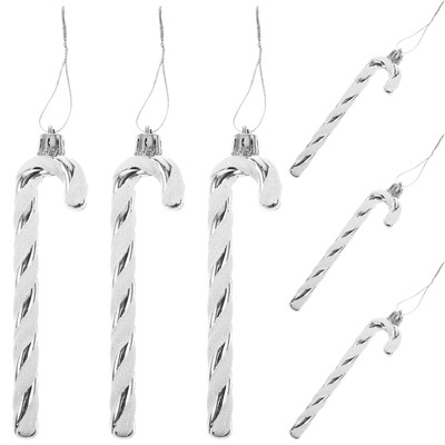 6 τμχ Διακοσμηση χριστουγεννιάτικου δέντρου Πλαστικό ζαχαροκάλαμο Δώρο Σπίτι (Ροζ Συσκευασία) Χειροτεχνία Μενταγιόν Καραμέλα Ζαχαρόφυτο Στολίδι Διακοσμήσεις Μαύρο