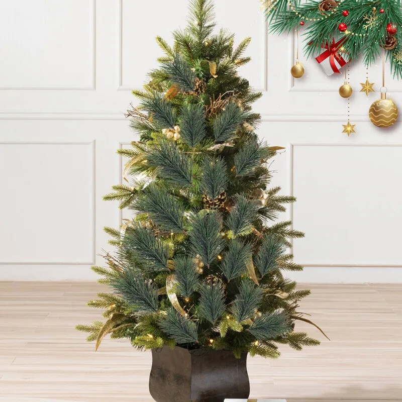 10/30 ΤΕΜ. Ψεύτικα κλαδιά πεύκου Τεχνητές πράσινες βελόνες Κρεμαστό στεφάνι χριστουγεννιάτικου δέντρου DIY Διακοσμητικά για Πρωτοχρονιάτικο Κλαδί Επιτραπέζιου