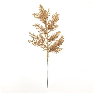 5 τμχ Χριστουγεννιάτικα τεχνητά φύλλα πεύκου Κλαδιά χρυσά προσομοιωμένα φυτά Glitter γιρλάντα Χριστουγεννιάτικο δέντρο στολίδι Πρωτοχρονιάτικο σπίτι