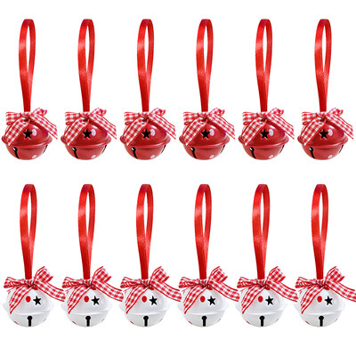 12db karácsonyi hópehely csilingelő harangok fém dekoratív medál karácsonyfára függő dísz 2025 újévi otthoni parti díszek