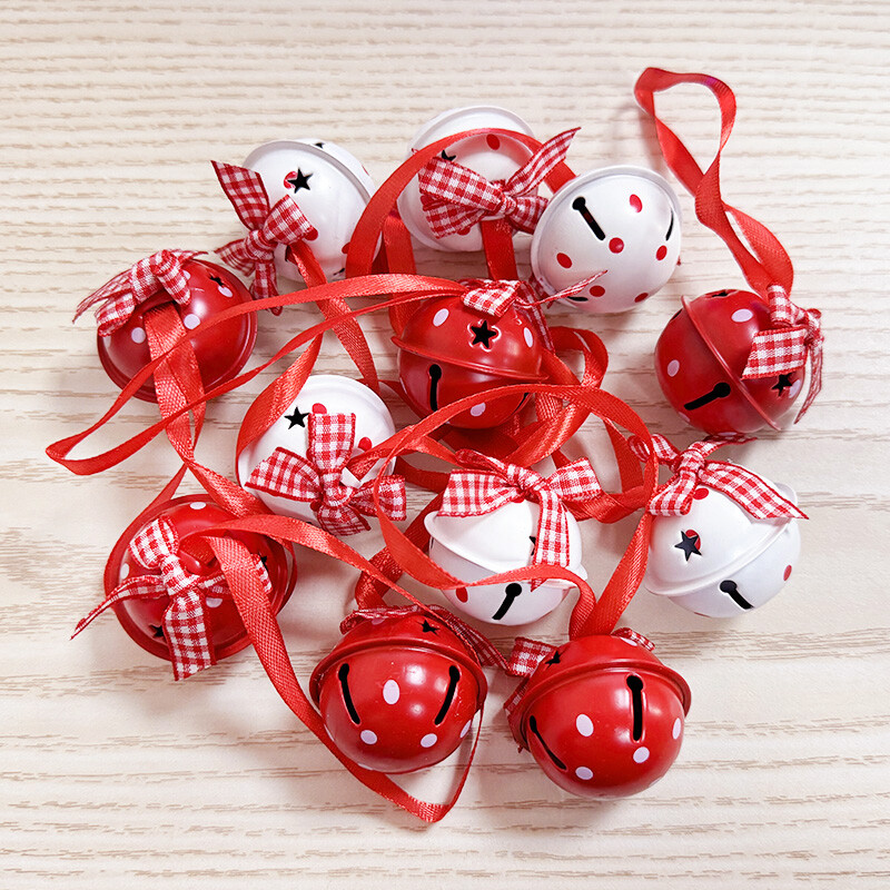 12db karácsonyi hópehely csilingelő harangok fém dekoratív medál karácsonyfára függő dísz 2025 újévi otthoni parti díszek