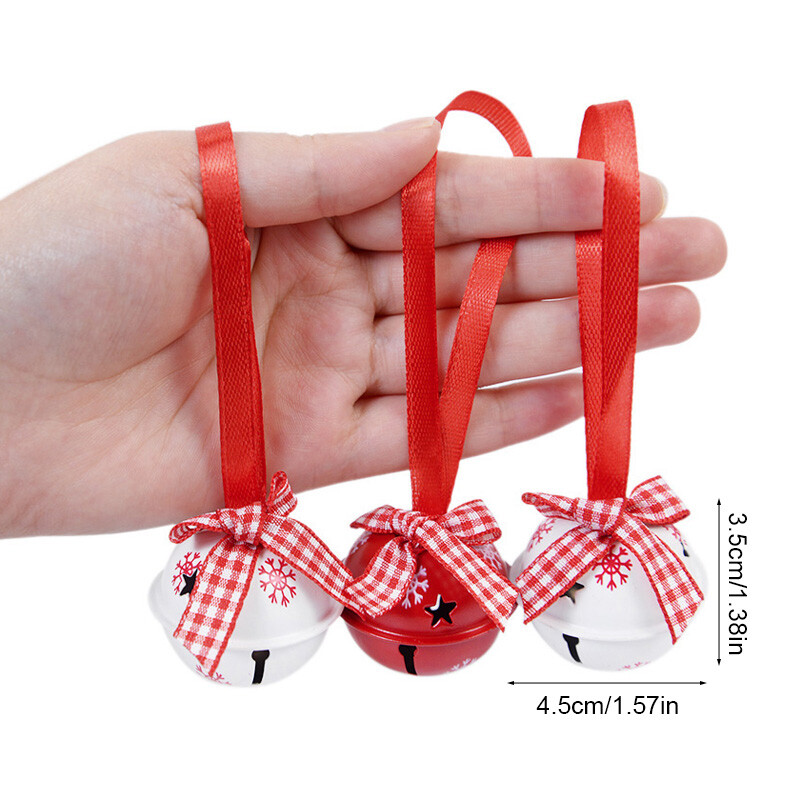 12db karácsonyi hópehely csilingelő harangok fém dekoratív medál karácsonyfára függő dísz 2025 újévi otthoni parti díszek