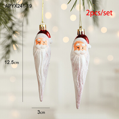 Κρεμαστό χριστουγεννιάτικο δέντρο 2025 Κόκκινη καραμέλα Χριστουγεννιάτικη μπάλα Κρεμαστά Στολίδια Άγιος Βασίλης Πρωτοχρονιά Navidad Supplies Party Διακόσμηση σπιτιού