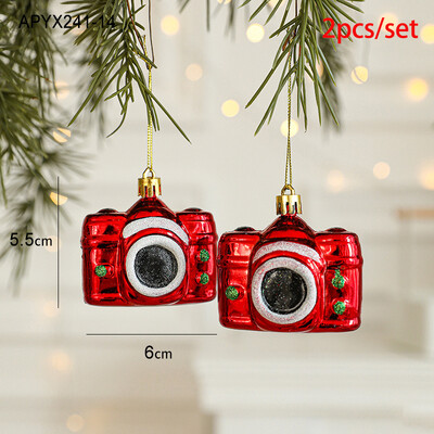 Κρεμαστό χριστουγεννιάτικο δέντρο 2025 Κόκκινη καραμέλα Χριστουγεννιάτικη μπάλα Κρεμαστά Στολίδια Άγιος Βασίλης Πρωτοχρονιά Navidad Supplies Party Διακόσμηση σπιτιού