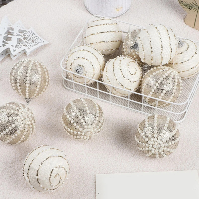 12 papuošalų rinkinys šventėms, nedūžtantys Kalėdų eglutės pakabukai, blizgantys kabantys papuošalai Priedai