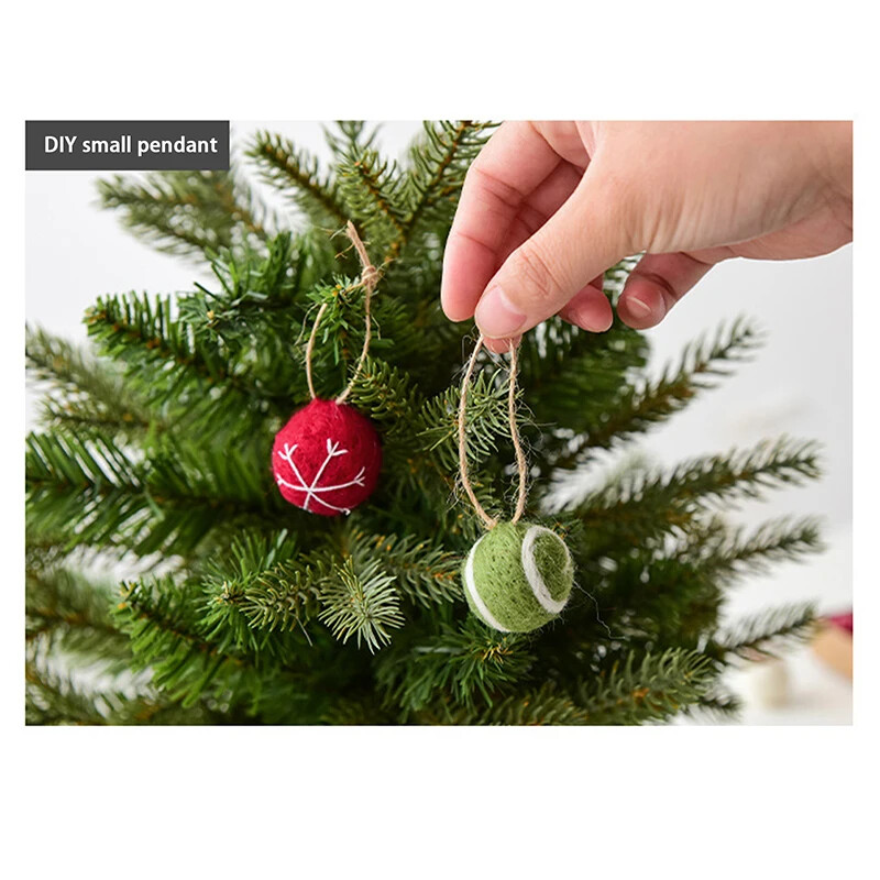 16 vnt Kalėdų rutulio papuošalai, pliušiniai kalėdiniai pakabinami papuošalai šventėms Kalėdų eglutės dekoravimui