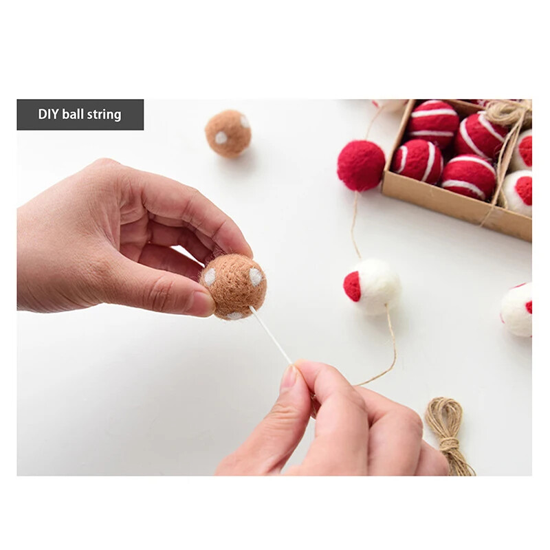 16 vnt Kalėdų rutulio papuošalai, pliušiniai kalėdiniai pakabinami papuošalai šventėms Kalėdų eglutės dekoravimui