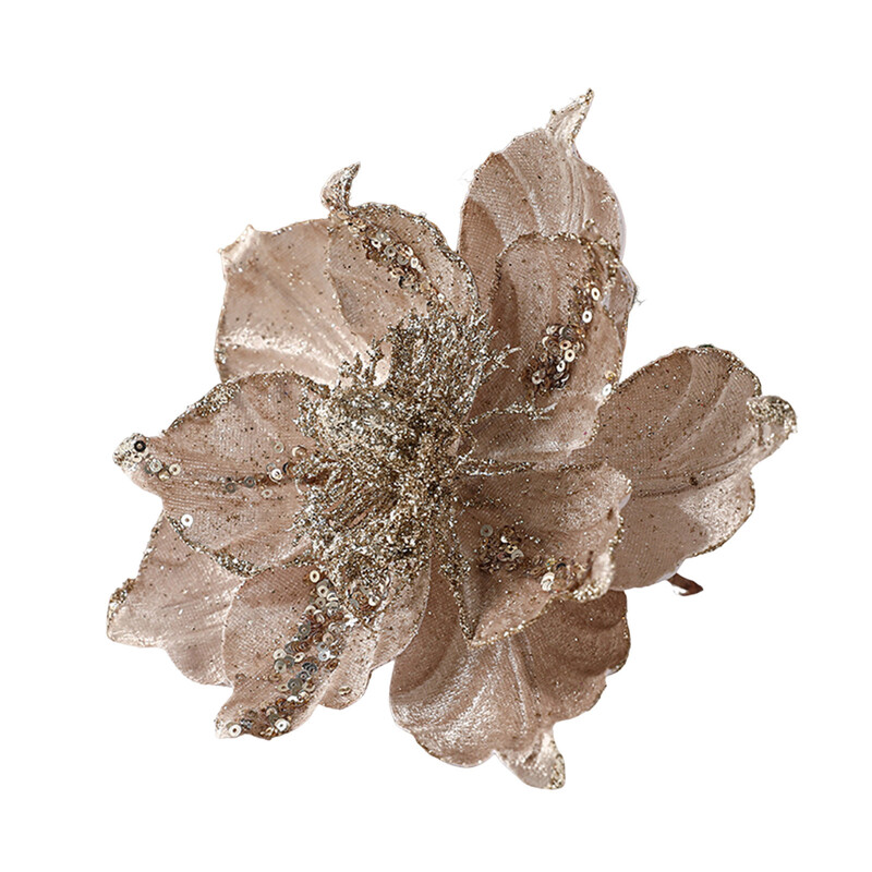 Kalėdų gėlės Dekoratyvinės eglutės papuošalai Dirbtinės gėlės Kalėdų eglutės dekoravimui