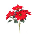 Karácsonyi dekoráció művirág csokor 28 cm-es hamis virág otthoni dekorációhoz Kert karácsonyfa újévi barkács váza dísz