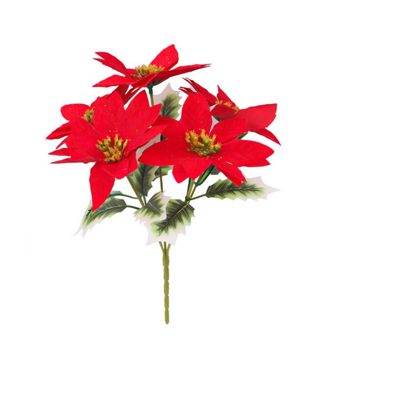 Karácsonyi dekoráció művirág csokor 28 cm-es hamis virág otthoni dekorációhoz Kert karácsonyfa újévi barkács váza dísz