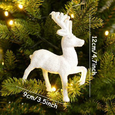 1/2/3 τμχ Γλυκό άγγελος Snowflake Ψηλοτάκουνα Μενταγιόν Διακοσμήσεις Χριστουγεννιάτικου Δέντρου Πρωτοχρονιάς Χριστουγεννιάτικο Δώρο Navidad Στολίδι Διακόσμηση πάρτι σπιτιού