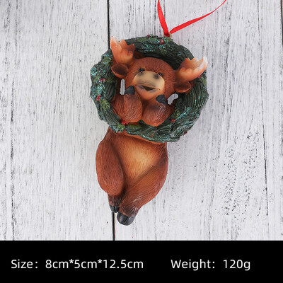 Karácsonyfadísz és medál mézeskalács ember Karácsonyfa függő díszek Karácsonyi hangulat kellékek karácsonyi dekoráció