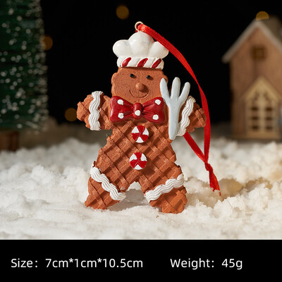 Karácsonyfadísz és medál mézeskalács ember Karácsonyfa függő díszek Karácsonyi hangulat kellékek karácsonyi dekoráció