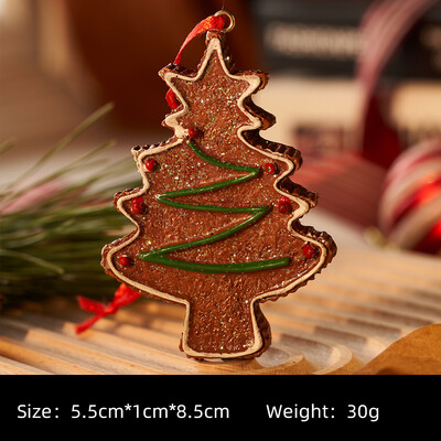 Karácsonyfadísz és medál mézeskalács ember Karácsonyfa függő díszek Karácsonyi hangulat kellékek karácsonyi dekoráció