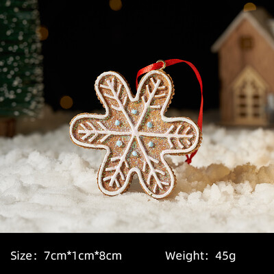 Karácsonyfadísz és medál mézeskalács ember Karácsonyfa függő díszek Karácsonyi hangulat kellékek karácsonyi dekoráció