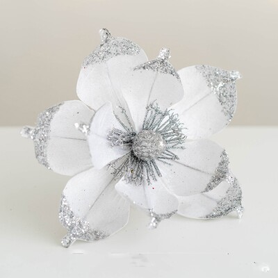 Τεχνητή λάμψη λουλούδια Magnolia Χριστουγεννιάτικα στολίδια Poinsettia Επιλογές Χριστουγεννιάτικο στεφάνι γιρλάντα Χριστουγεννιάτικο Πρωτοχρονιάτικο Διακόσμηση