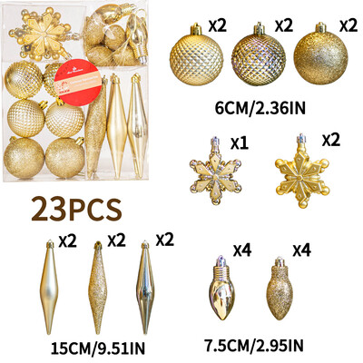 1 doboz karácsonyi dekoráció karácsonyfa díszek labda karácsonyi függő fa medálok otthoni parti dekoráció 2024 újév Noel Navidad
