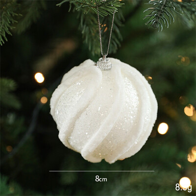 8 εκ. Χριστουγεννιάτικο αφρώδες χρώμα Μπάλες Κρεμαστό Κρεμαστό DIY Κομψές πούλιες Χριστουγεννιάτικη μπάλα Κρεμαστό καρτούν Χαρούμενα χριστουγεννιάτικα ντεκόρ