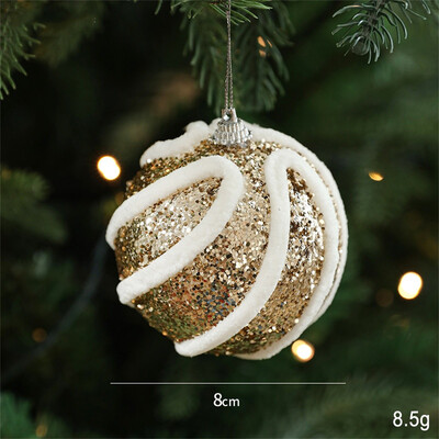 8 εκ. Χριστουγεννιάτικο αφρώδες χρώμα Μπάλες Κρεμαστό Κρεμαστό DIY Κομψές πούλιες Χριστουγεννιάτικη μπάλα Κρεμαστό καρτούν Χαρούμενα χριστουγεννιάτικα ντεκόρ