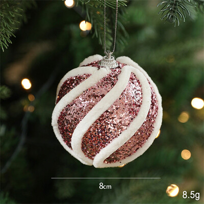 8 εκ. Χριστουγεννιάτικο αφρώδες χρώμα Μπάλες Κρεμαστό Κρεμαστό DIY Κομψές πούλιες Χριστουγεννιάτικη μπάλα Κρεμαστό καρτούν Χαρούμενα χριστουγεννιάτικα ντεκόρ