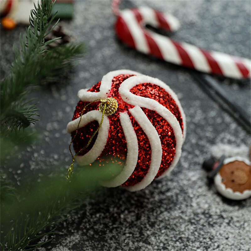 8 εκ. Χριστουγεννιάτικο αφρώδες χρώμα Μπάλες Κρεμαστό Κρεμαστό DIY Κομψές πούλιες Χριστουγεννιάτικη μπάλα Κρεμαστό καρτούν Χαρούμενα χριστουγεννιάτικα ντεκόρ