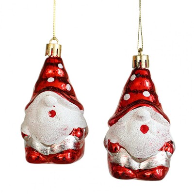 2 vnt Kalėdų pakabukas Išskirtinė grybų spurga Kalėdų Senelio formos Kalėdų eglutės kabantis ornamentas Spalvingas Kalėdų eglutės papuošimas