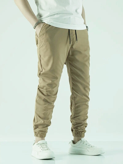 2024 Amazon nyári új férfi munkanadrág európai és amerikai független állomás húzózsinóros több zsebes alkalmi nadrágok