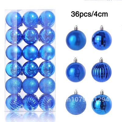 1Κουτί 24/36τμχ Χριστουγεννιάτικη Μπάλα Χριστουγεννιάτικο Δέντρο Στολίδι Κρεμαστό Κρεμαστό Χριστουγεννιάτικο Στολίδι 2023 Χριστουγεννιάτικα Στολίδια Navidad Gifts 2024