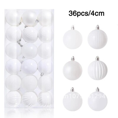 1Κουτί 24/36τμχ Χριστουγεννιάτικη Μπάλα Χριστουγεννιάτικο Δέντρο Στολίδι Κρεμαστό Κρεμαστό Χριστουγεννιάτικο Στολίδι 2023 Χριστουγεννιάτικα Στολίδια Navidad Gifts 2024
