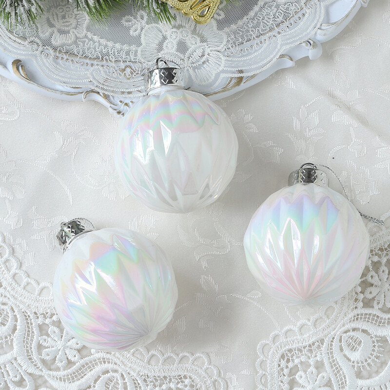 3 τμχ 8 εκ. Χριστουγεννιάτικα πολύχρωμα στολίδια με μπάλα Χριστουγεννιάτικο δέντρο Κρεμαστά μενταγιόν Σπίτι Χριστουγεννιάτικα εορταστικά στολίδια Navidad Πρωτοχρονιάτικα δώρα