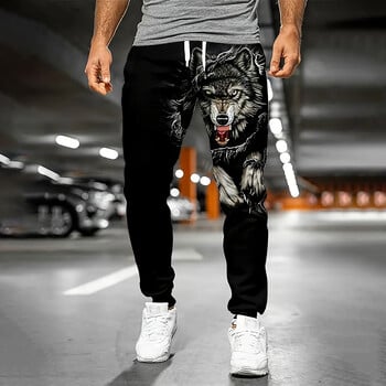 Χειμωνιάτικο νέο χοντρό ζεστό παντελόνι Fashion Skull εμπριμέ Φούτερ Ανδρικά αθλητικά παντελόνια Ανδρικά φαρδιά casual τσέπες φούτερ με κορδόνια