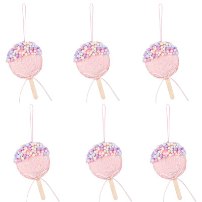 6db 14cm karácsonyi spirál medálok rózsaszín sárga kerek torta otthoni karácsonyfa függő dekoráció Navidad újévi 2025 gyerekajándék