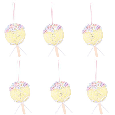 6db 14cm karácsonyi spirál medálok rózsaszín sárga kerek torta otthoni karácsonyfa függő dekoráció Navidad újévi 2025 gyerekajándék