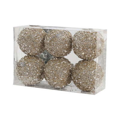 6 komada božićnih kuglica od 8 cm crveno zelene božićno drvce u boji šampanjca Viseći ukrasni privjesak Božićni ukrasi za dom Pokloni