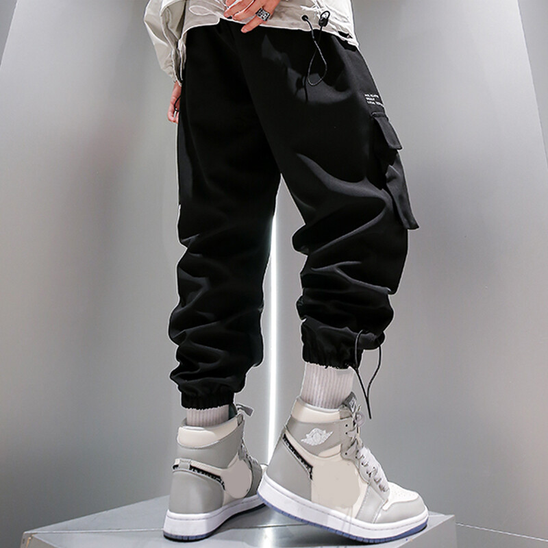 Ανδρικά ρούχα Y2K Παντελόνι Cargo Μαύρο αθλητικό Joggers Παντελόνι Reflective Loose Παντελόνι Streetwear Pantalon Homme Techwear Streetwear