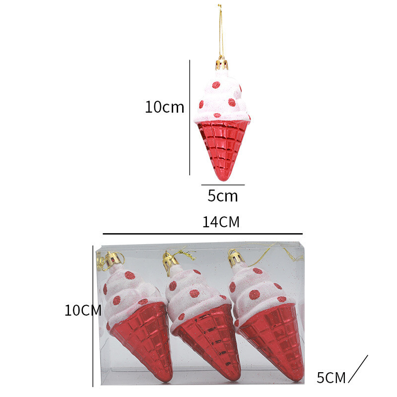 Ziemassvētku rotājumi Sarkani konfekšu kuloni konfektes nūjiņas Ziemassvētku eglītes piekārtie rotājumi mājām Ziemassvētku Jaunais gads Noel ballīšu piederumi