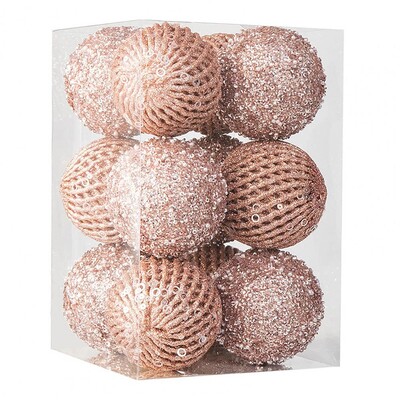 Φωτεινό χρώμα Χριστουγεννιάτικα στολίδια Εορταστικές γυαλιστερές παγιέτες Σετ στολίδια χριστουγεννιάτικου δέντρου από αφρό μπάλας για εορταστικό πάρτι εσωτερικού χώρου