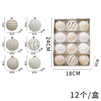 12 vnt. 6 cm Vyno raudonumo kalėdinio rutulio papuošalai Kalėdų eglutės vakarėlio puošmena Naujųjų metų Kalėdų sferos pakabukas aksominiai rutuliai 2025 m.