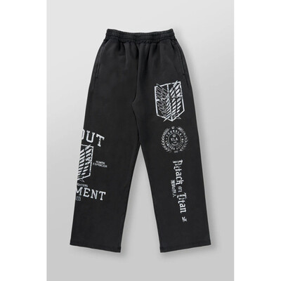 Anime ATTACK ON TITAN Animacinių filmų spausdintos kelnės Naujos Amerikos moterys Vyriškos sportinės kelnės bėgimo treniruočių kelnės Medvilninės plačios kelnės